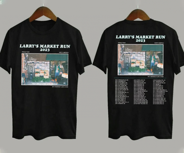 Larry June Larrys Market Run World Tour 2023 Short Sleeve T Shirt