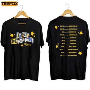 Lizzy McAlpine The End Of The Movie EU Rescheduled Tour 2023 Concert Short Sleeve T Shirt