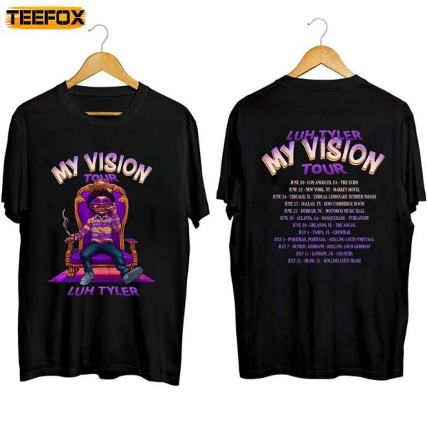 Luh Tyler My Vision Tour 2023 Short Sleeve T Shirt