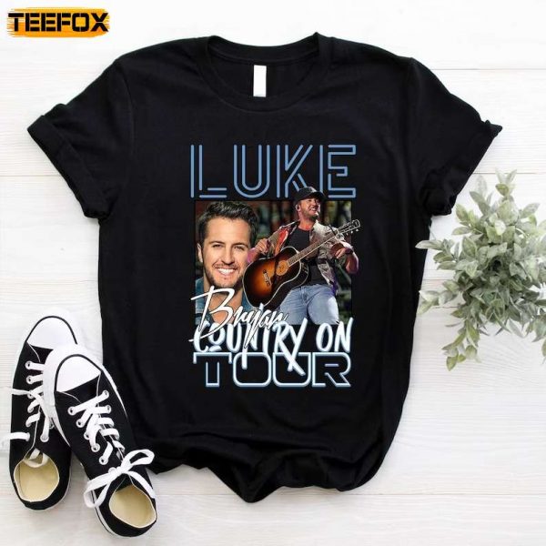 Luke Bryan Country On Tour 2023 In Concert Music Short Sleeve T Shirt
