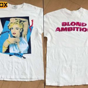 Madonna Strike A Poge Blonde Ambition 1990 Short Sleeve T Shirt