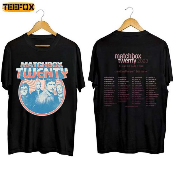 Matchbox Twenty Slow Dream Tour 2023 Concert Short Sleeve T Shirt