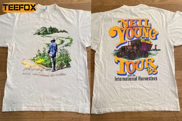 Neil Young With The International Harvester Tour 1985 Short Sleeve T Shirt