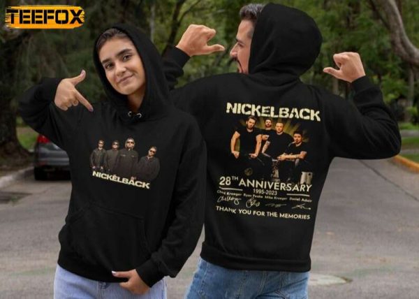Nickleback 28th Anniversary Get Rollin Tour 2023 Short Sleeve T Shirt
