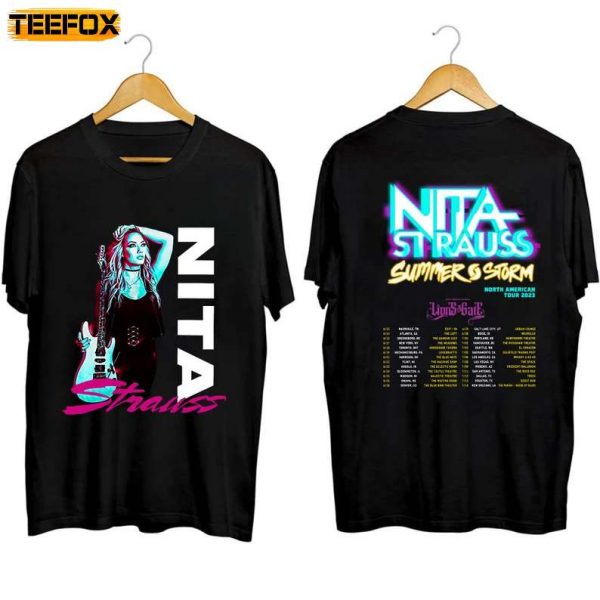 Nita Strauss Summer Storm 2023 Tour Short Sleeve T Shirt