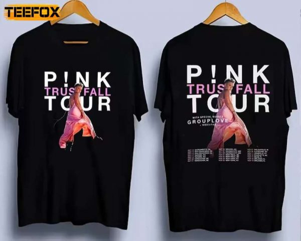 P!nk Pink Singer Summer Carnival 2023 Tour Two Sides Short Sleeve T Shirt