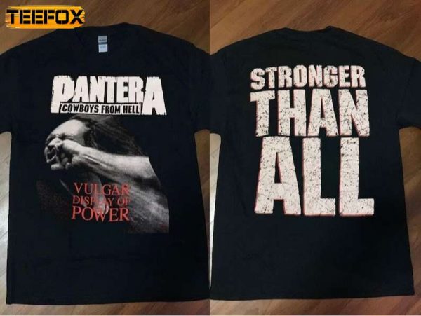Pantera Cowboys From Hell Vulgar Display of Power 1992 Short Sleeve T Shirt