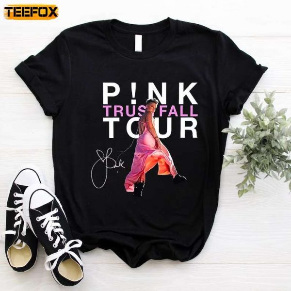 Pink on Tour P!nk Trustfall Tour 2023 Short Sleeve T Shirt