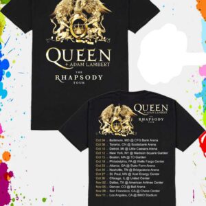 Queen Adam Lambert The Rhapsody Tour 2023 Concert Short Sleeve T Shirt 1708139411
