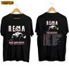 Rema North American Rave And Rose Tour 2023 Concert Short Sleeve T Shirt