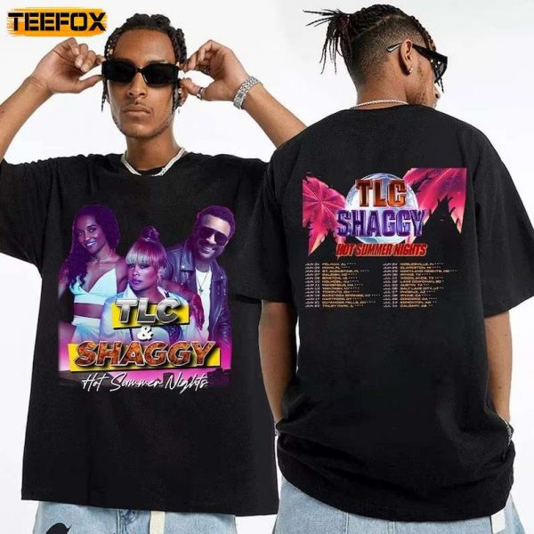 TLC and Shaggy Hot Summer Night Tour 2023 Concert Unisex T Shirt