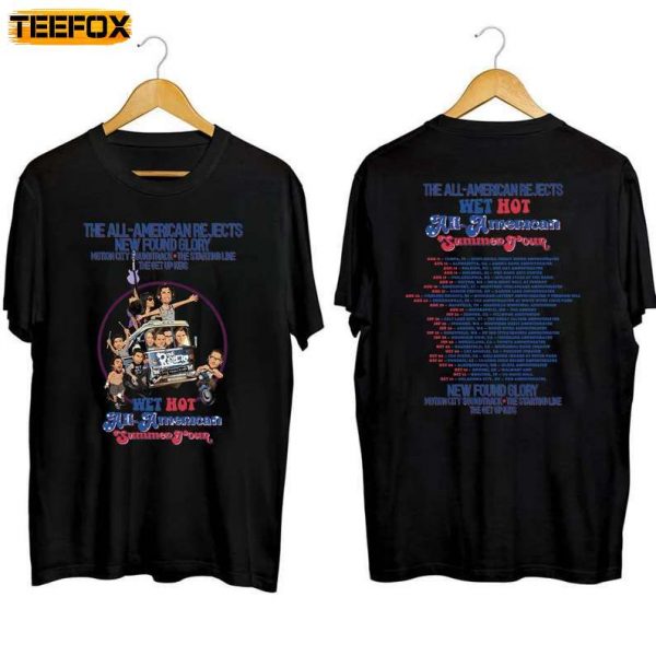 The All American Rejects Newfound Glory Tour 2023 Short Sleeve T Shirt