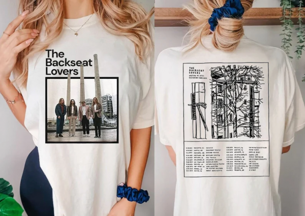 The Backseat Lovers 2023 Tour Dates Short Sleeve T Shirt