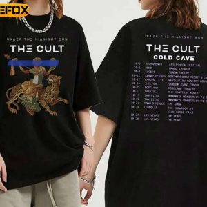 The Cult West Coast Fall Tour 2023 The Cult Under The Midnight Concert Short Sleeve T Shirt