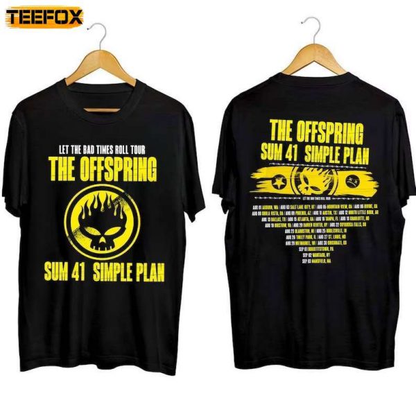 The Offspring Let The Bad Times Roll Tour 2023 Short Sleeve T Shirt