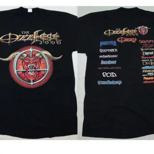 The Ozzfest 2000 Tour Devil Ozzy Pantera Incubus Short Sleeve T Shirt