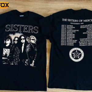 The Sisters of Mercy Tour 1990 Short Sleeve T Shirt
