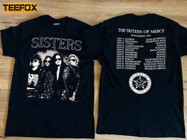 The Sisters of Mercy Tour 1990 Short Sleeve T Shirt