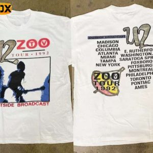 U2 Zoo TV Outside Broadcast Tour 1992 Concert T Shirt
