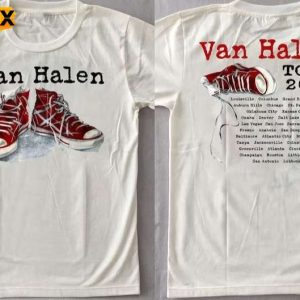 Van Halen White Red Shoes Tour 2004 Short Sleeve T Shirt