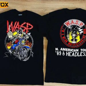 WASP North American Tour 1989 Short Sleeve T Shirt