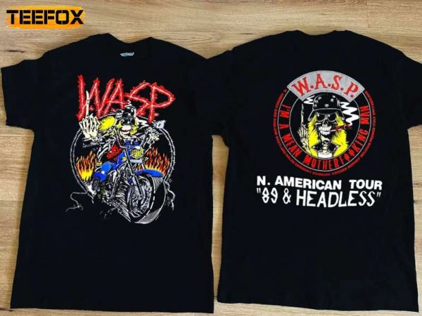 WASP North American Tour 1989 Short Sleeve T Shirt
