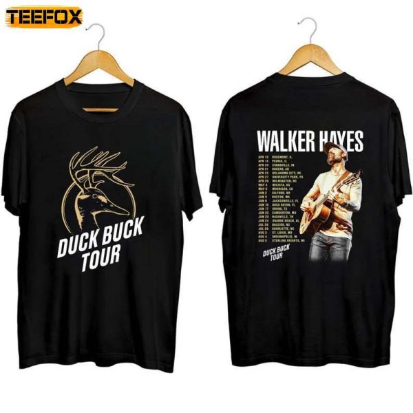 Walker Hayes Duck Buck Tour 2023 Country Music Short Sleeve T Shirt