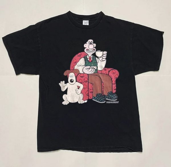 Wallace and Gromit Funny 1989 Short Sleeve T Shirt