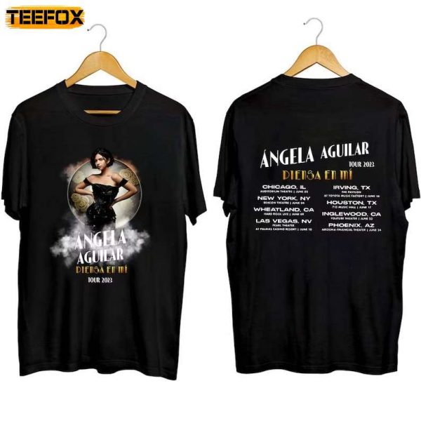 Angela Aguilar Piensa En Mi Tour 2023 Short Sleeve T Shirt