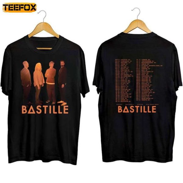 Bastille North American Tour 2023 Band Short Sleeve T Shirt