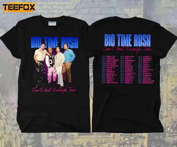 Big Time Rush Cant Get Enough Tour 2023 Short Sleeve T Shirt