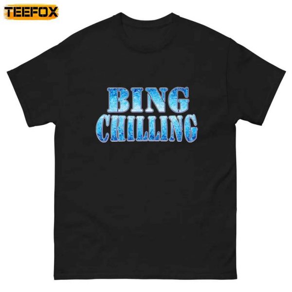 Bing Chilling Meme Short Sleeve T Shirt
