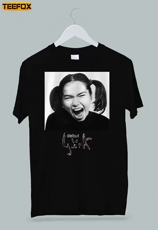 Bjork Debut Logo Short Sleeve T Shirt