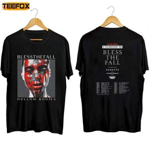 Blessthefall Hollow Bodies Tenth Anniversary Tour 2023 Short Sleeve T Shirt