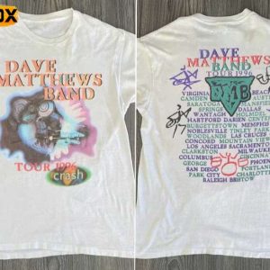 Dave Matthews Crash Band Tour 1996 Short Sleeve T Shirt