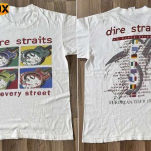 Dire Straits Europe Tour 1992 Short Sleeve T Shirt