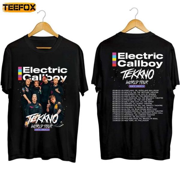 Electric Callboy TEKKNO World Tour 2023 Short Sleeve T Shirt