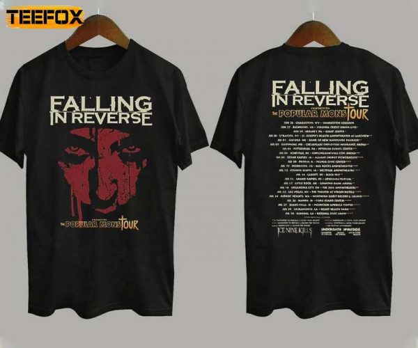 Falling In Reverse The Popular Mons Tour 2023 Short Sleeve T Shirt