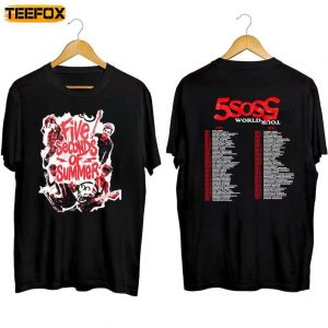 Five Seconds Of Summer 5SOS Band World Tour 2023 2024 Short Sleeve T Shirt