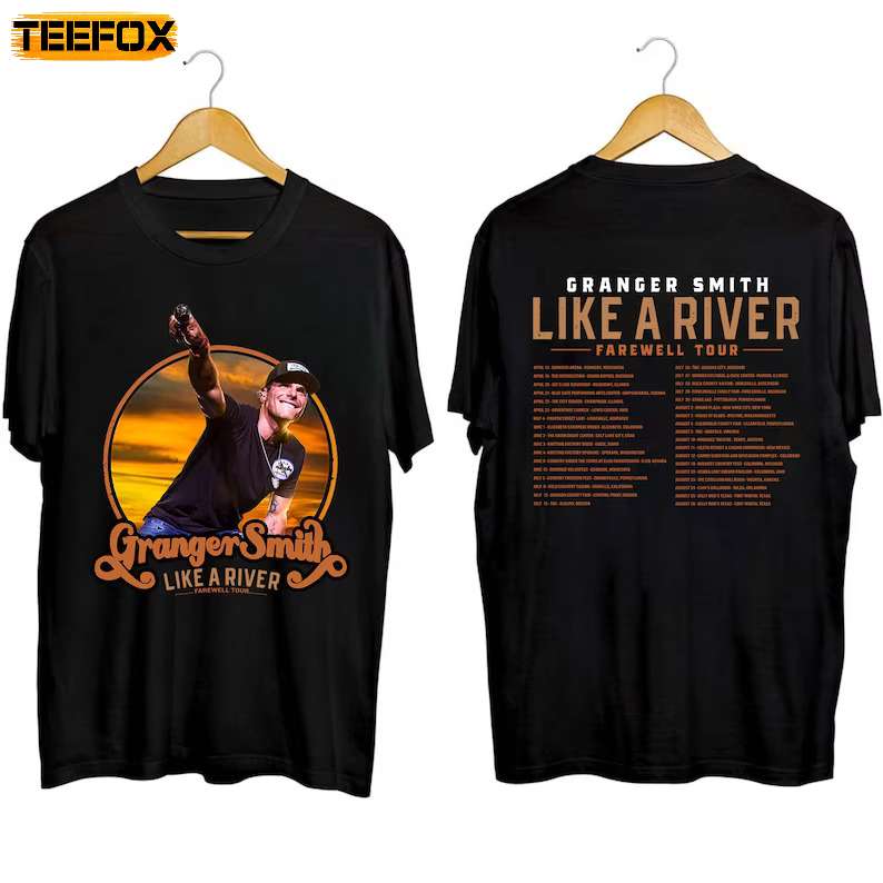 Granger Smith Like A River Farewell Tour 2023 Music Concert Short Sleeve T Shirt