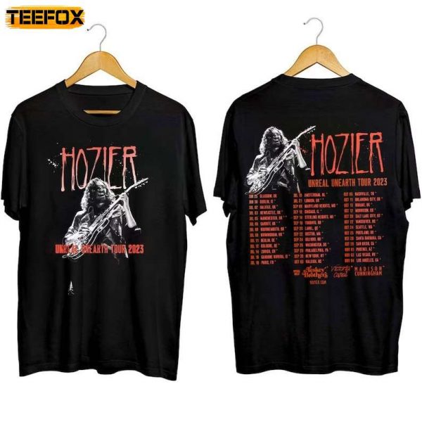 Hozier Unreal Unearth Tour 2023 Music Short Sleeve T Shirt