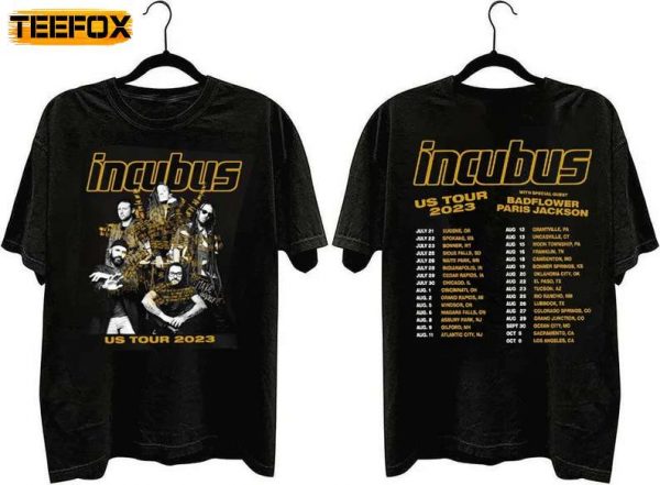 Incubus Band US Tour 2023 Short Sleeve T Shirt