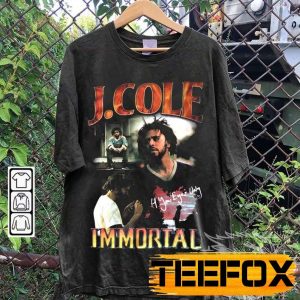 J Cole Immortal Bootleg Style Short Sleeve T Shirt