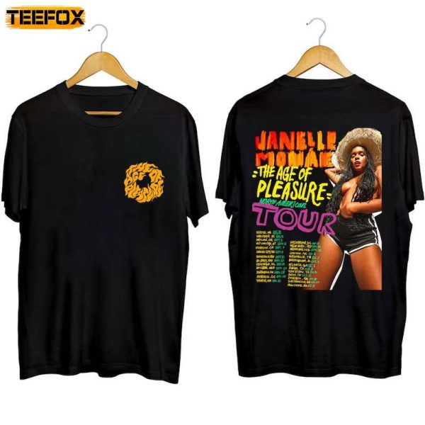 Janelle Monae The Age of Pleasure Tour 2023 Short Sleeve T Shirt