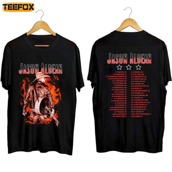 Jason Aldean Highway Desperado Tour 2023 Music Short Sleeve T Shirt