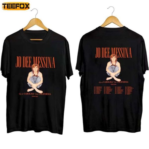 Jo Dee Messina Heads Carolina Tails California Tour 2023 Short Sleeve T Shirt