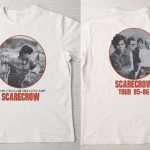 John Cougar Mellencamp Scarecrow Tour 85 86 Short Sleeve T Shirt