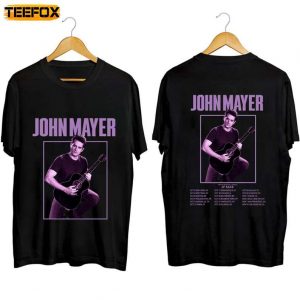 John Mayer Fall Solo Tour 2023 Concert Music Short Sleeve T Shirt