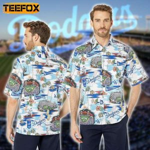 La Dodgers Hawaii Mens Hawaiian Shirt