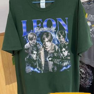 Leon Kennedy Residence Evil 2 4 Remake 90s Short Sleeve T Shirt